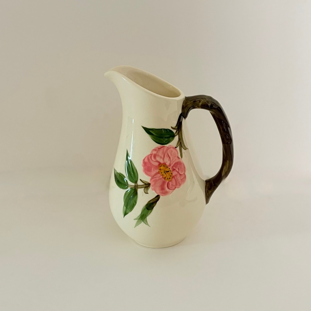 Vintage Franciscan DESERT ROSE‎ Floral Syrup Pitcher Flying F Mark Western